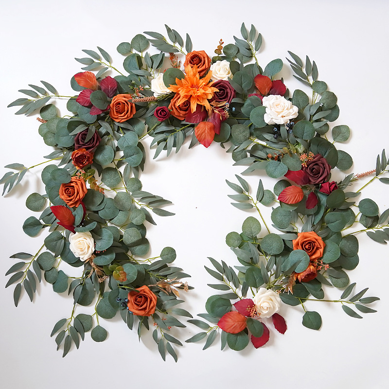 Eucalyptus Preserved - Yannew ประดิษฐ์ดอกไม้ Garlands สําหรับตาราง Runner Eucalyptus