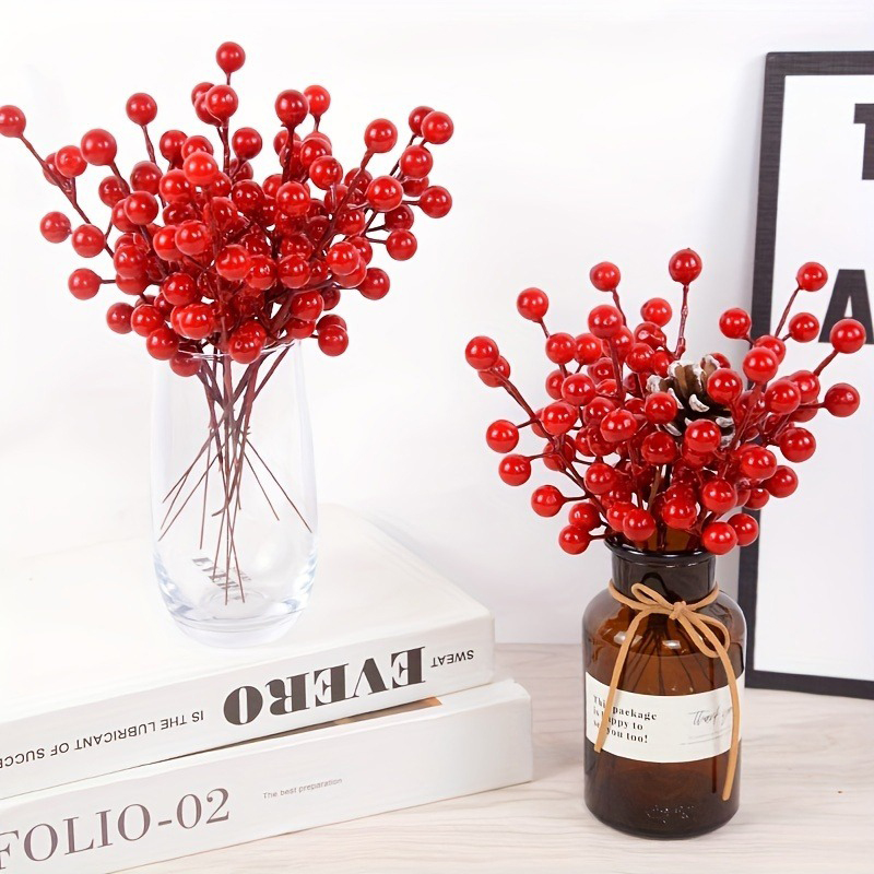 5/10/20 ชิ้น กิ่งเบอร์รี่สีแดง - Florist Supply Bulk บทวิจารณ์และราคา