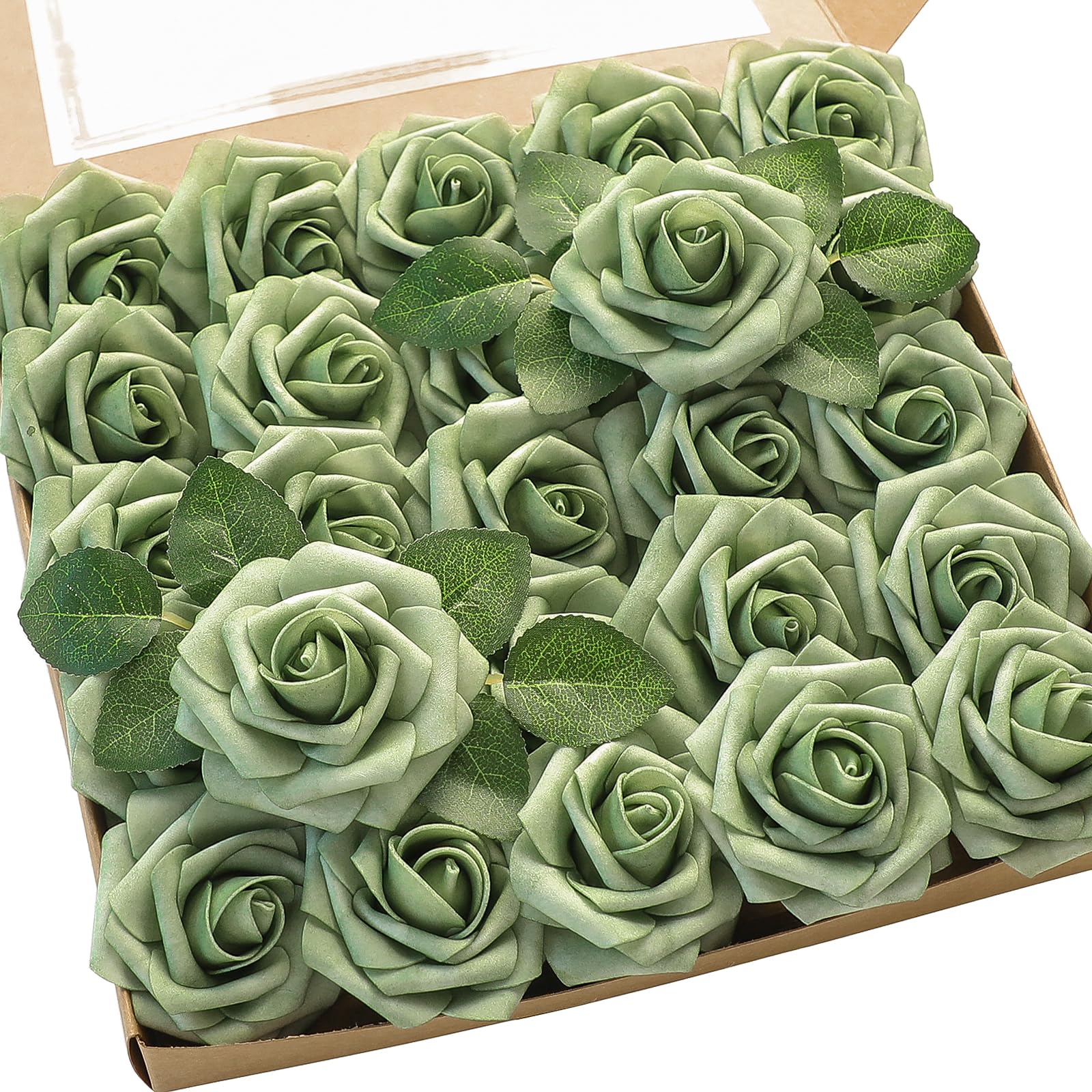ดอกกุหลาบปลอมโฟมสีเขียวเอลฟ์ดอ - Florist Supply Bulk บทวิจารณ์และราคา