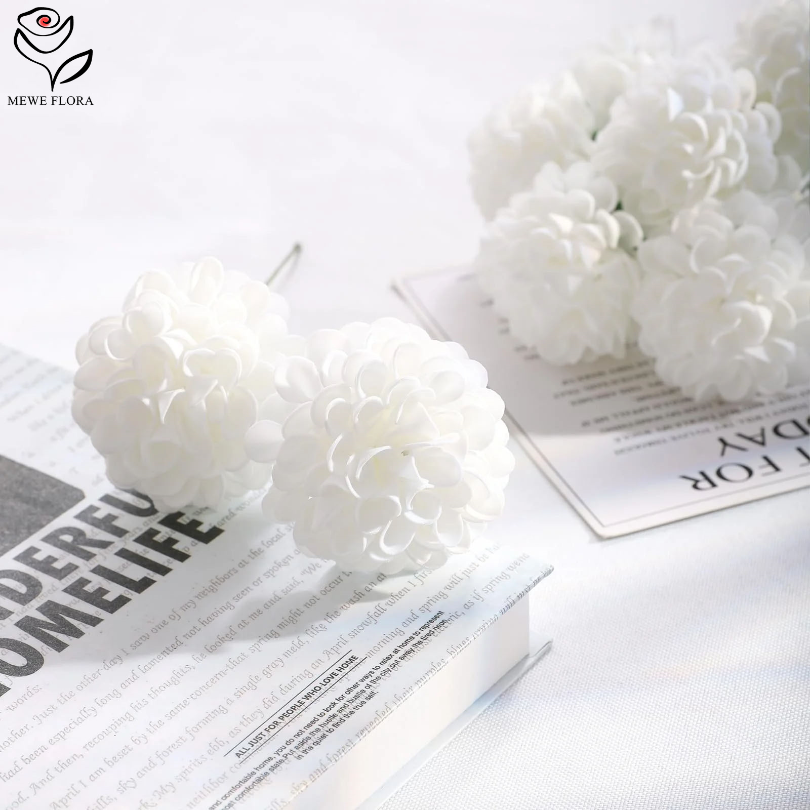 25ชิ้นดอกไม้ดอกไฮเดรนเยียประดิ - Florist Supply Bulk บทวิจารณ์และราคา